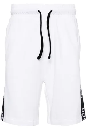 HUGO BOSS Sporty logo-tape cotton shorts
