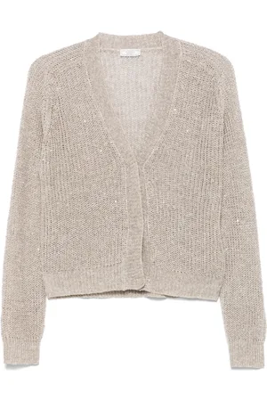 PESERICO SIGN Sequin-embellished cardigan