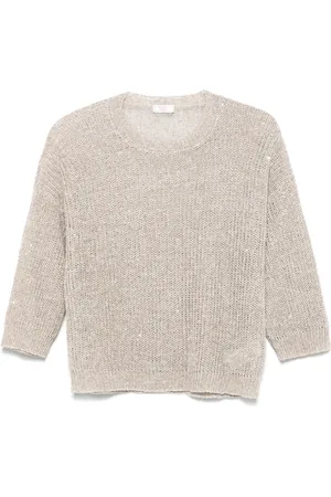 PESERICO SIGN Sequinned tricot sweater