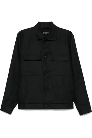 PESERICO SIGN Linen gabardine overshirt