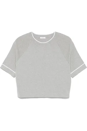 PESERICO SIGN Contrasting-trim knitted T-shirt