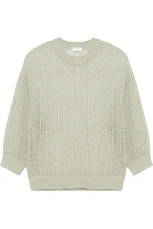 PESERICO SIGN Lurex tricot-knit sweater