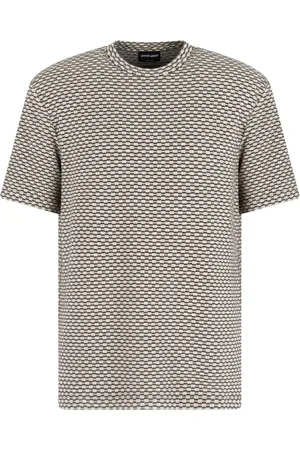 Giorgio Armani Patterned-jacquard T-shirt