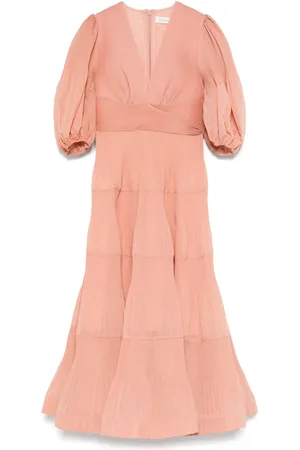 ZIMMERMANN Pleated midi dress