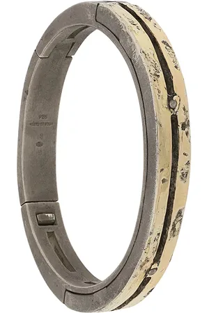 PARTS OF FOUR Sistema hammered-effect bracelet