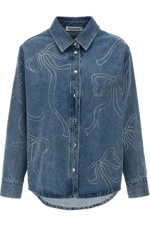 Mach & Mach Crystal Ribbon overshirt