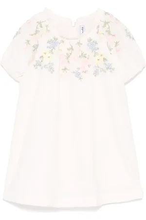Tartine Et Chocolat Floral-embroidered dress