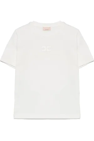 Elisabetta Franchi Logo-embroidered T-shirt