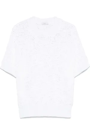 PESERICO SIGN Crochet-knit sweater