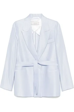 PESERICO SIGN Gabardine belted blazer