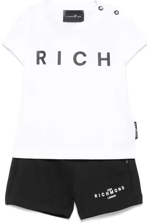 John Richmond Logo-print shorts set
