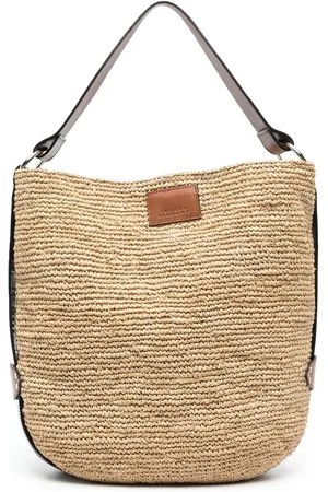 Isabel Marant Bayia raffia tote bag