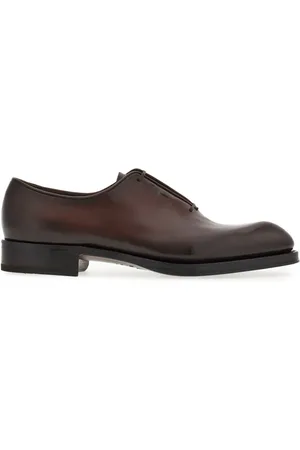 Salvatore Ferragamo Almond-toe leather oxford shoes