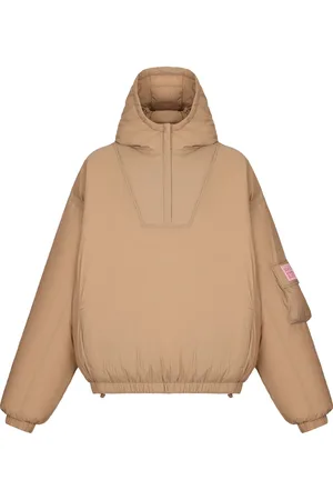 Monochrome Hooded down-jacket