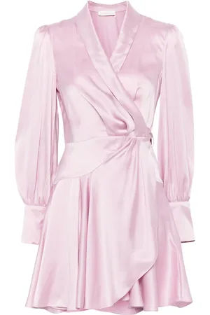 ZIMMERMANN Silk wrap mini dress