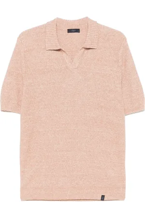 FAY Marl-knit polo shirt