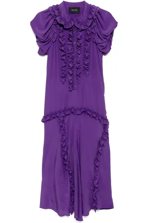 Simone Rocha Ruffled multi-stitched midi dress