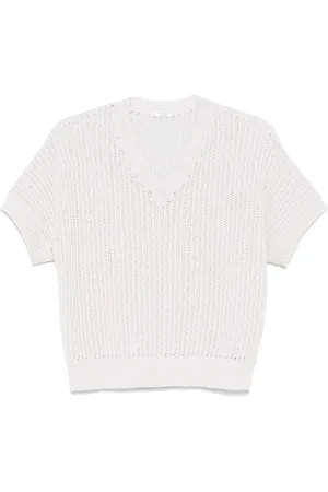 PESERICO SIGN Open-knit top