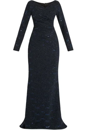 TALBOT RUNHOF Sequin-embellished maxi dress