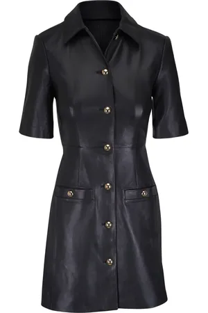 VERONICA BEARD Leather mini dress