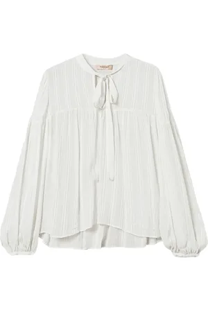 Twin-Set Striped jacquard blouse