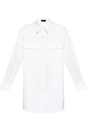 THEORY Long-sleeve cotton shirt