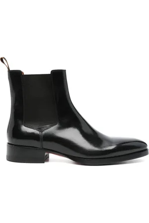 santoni Leather Chelsea boots