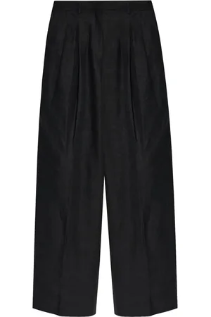 THEORY Pleat-detail linen trousers