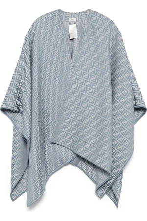 Fendi FF-jacquard cape
