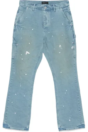 Purple Brand Paint-splatter trousers