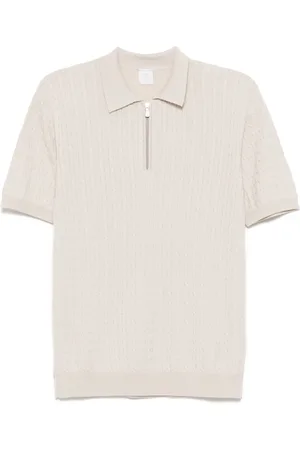 ELEVENTY Cable-knit polo shirt