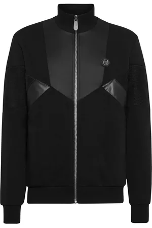 Philipp Plein Logo-embroidered track jacket