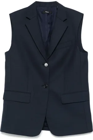 THEORY Notched-lapels gilet