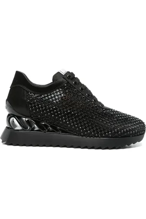 LE SILLA Crystal-embellished sneakers