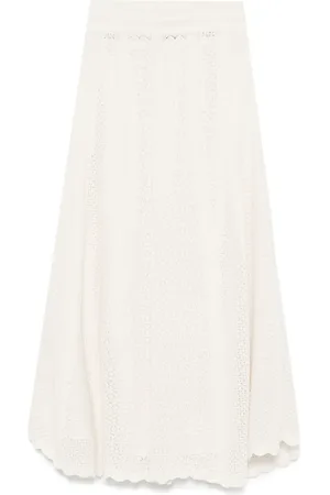 ERIC BOMPARD Pointelle-knit midi skirt