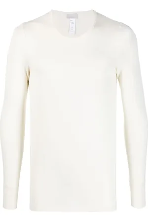 Hanro Long-sleeved wool-blend T-shirt