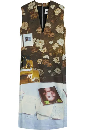 Jil Sander Printed midi dress