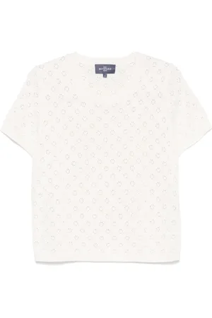 ERIC BOMPARD Pointelle-knit T-shirt