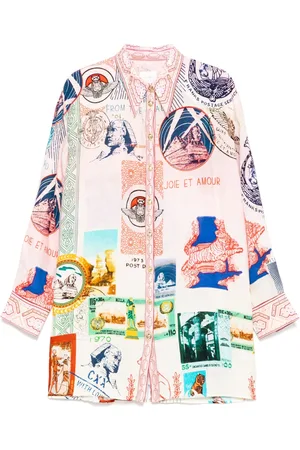 Camilla Long sleeves linen shirt