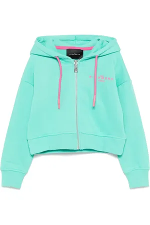 John Richmond Rubberised-logo hoodie