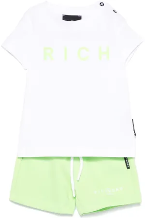 John Richmond Logo-print shorts set