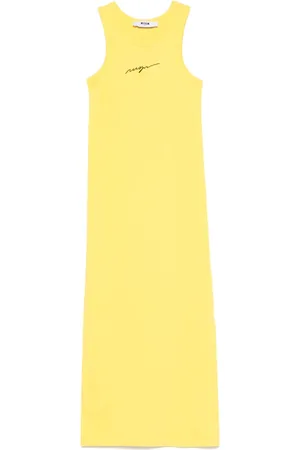 Msgm Logo-embroidered dress