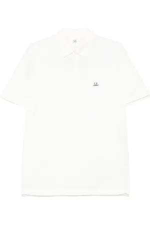 C.P. Company Logo-patch polo shirt