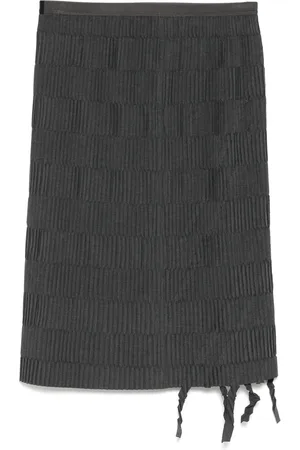 JNBY Fringe hem waist skirt