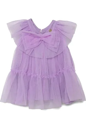 Pinko Bow-detail tulle dress