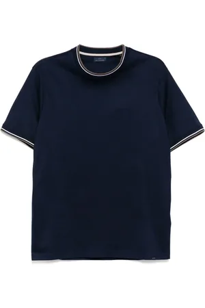 Paul & Shark Striped-tipping T-shirt
