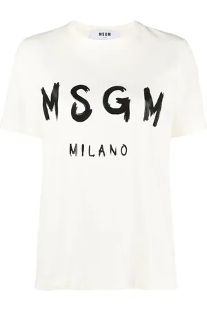 Msgm Logo-print cotton T-shirt