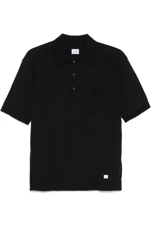 C.P. Company Logo-patch polo shirt