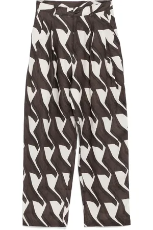 JNBY Pattern-printed tapered trousers