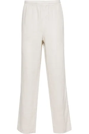 Aspesi Linen straight trousers